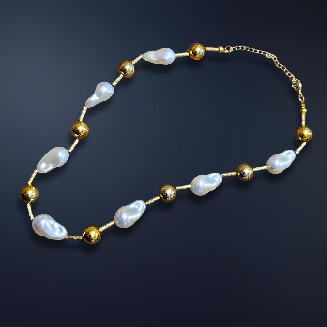 ✨ Pearl 🌟 Gold-Plated 💛 Party-Perfect 🎉 Trendy Jewellery💃