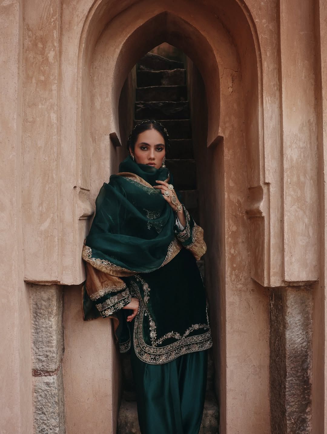 💖 Premium Partywear Velvet Suit with Georgette Sequins Border Dupatta 💖