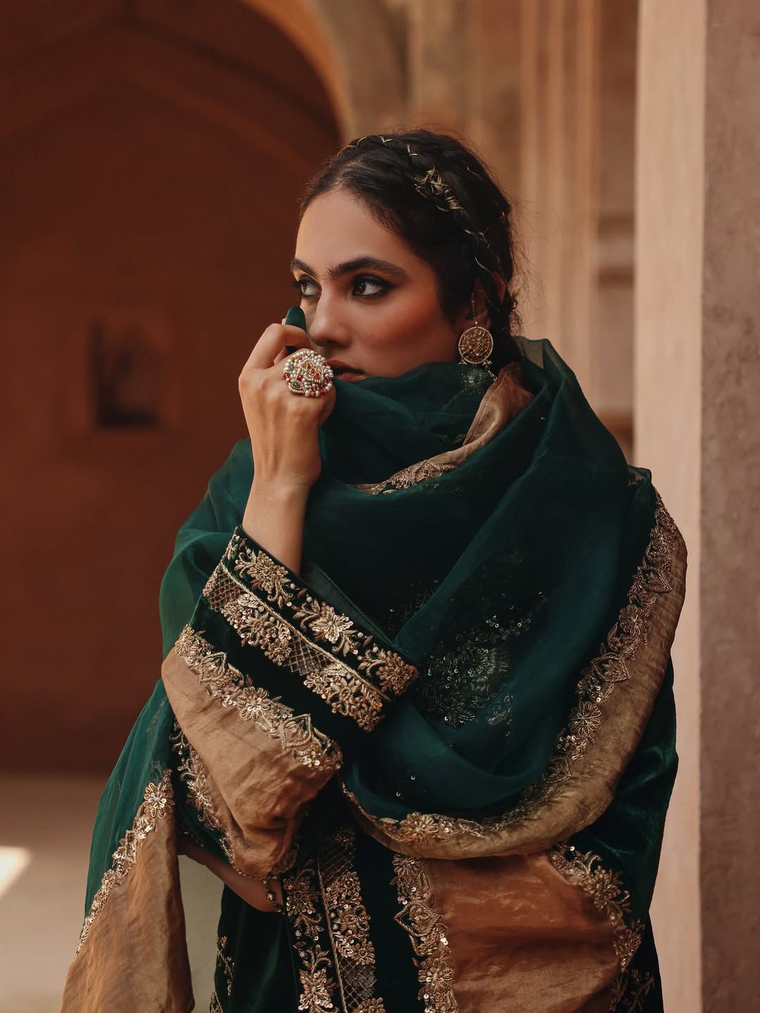 💖 Premium Partywear Velvet Suit with Georgette Sequins Border Dupatta 💖