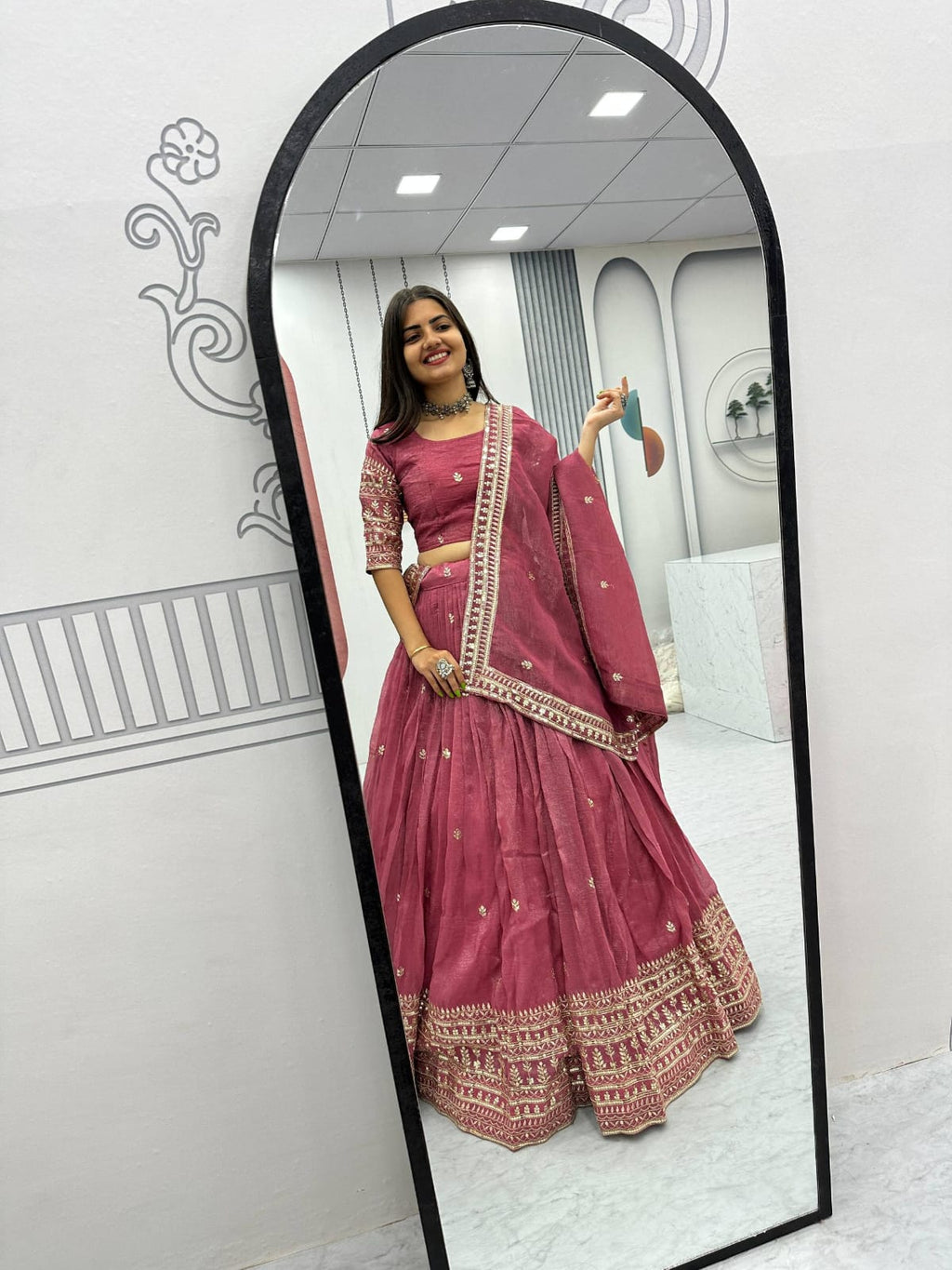 🔥 Trending Festival Lehenga Choli with Heavy Thread & Sequins Work 🔥