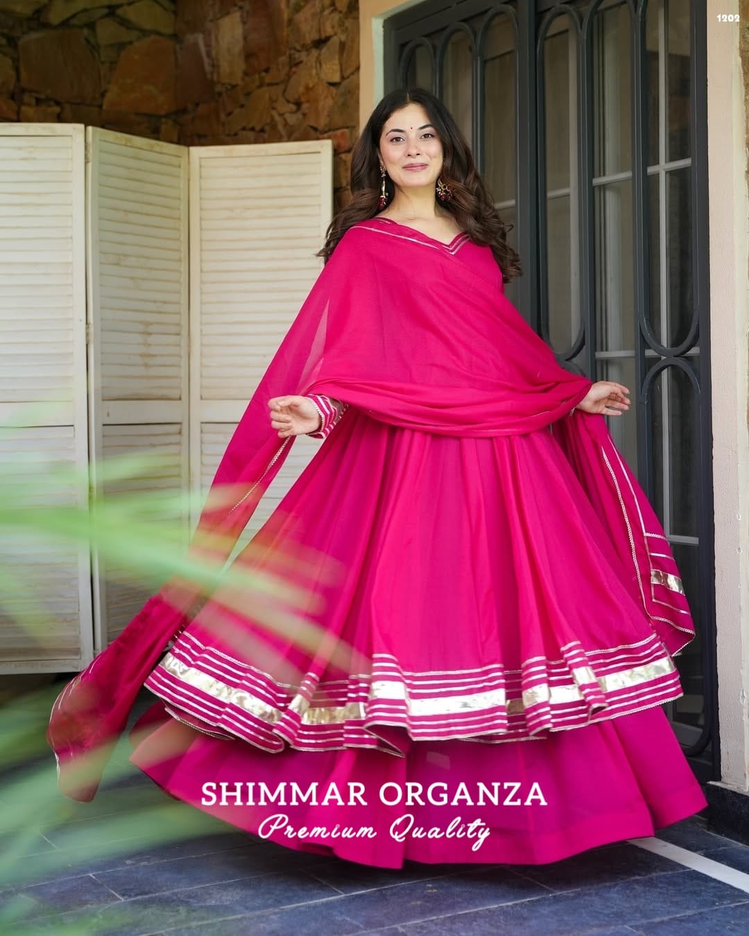 💖 Designer Partywear Shimmer Organza Kurta Set – New Launch 💖