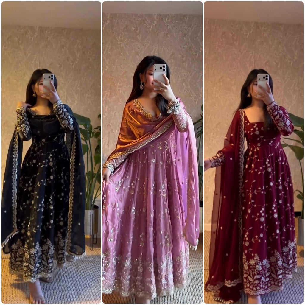 🔥 Exclusive Partywear Designer Gown Collection – Ready to Wear 🔥