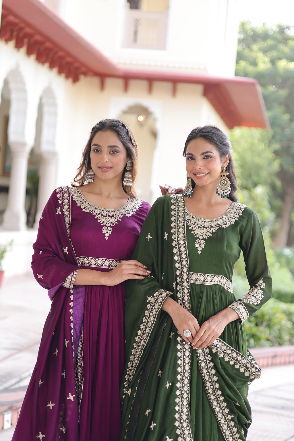 🔥 New Arrival 2026: Designer Gown with Rich Embroidery & Lace Dupatta 🔥